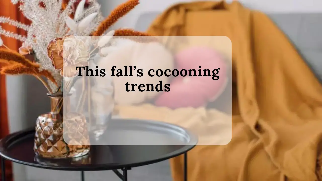 This fall’s cocooning trends